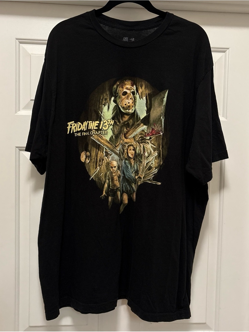 Friday The 13th The Final Chapter Jason Graphic T-shirt 4XL Black Cavity Colors